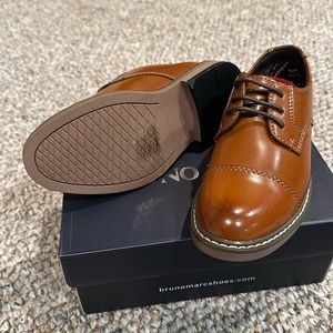 Boys brown dress shoes
